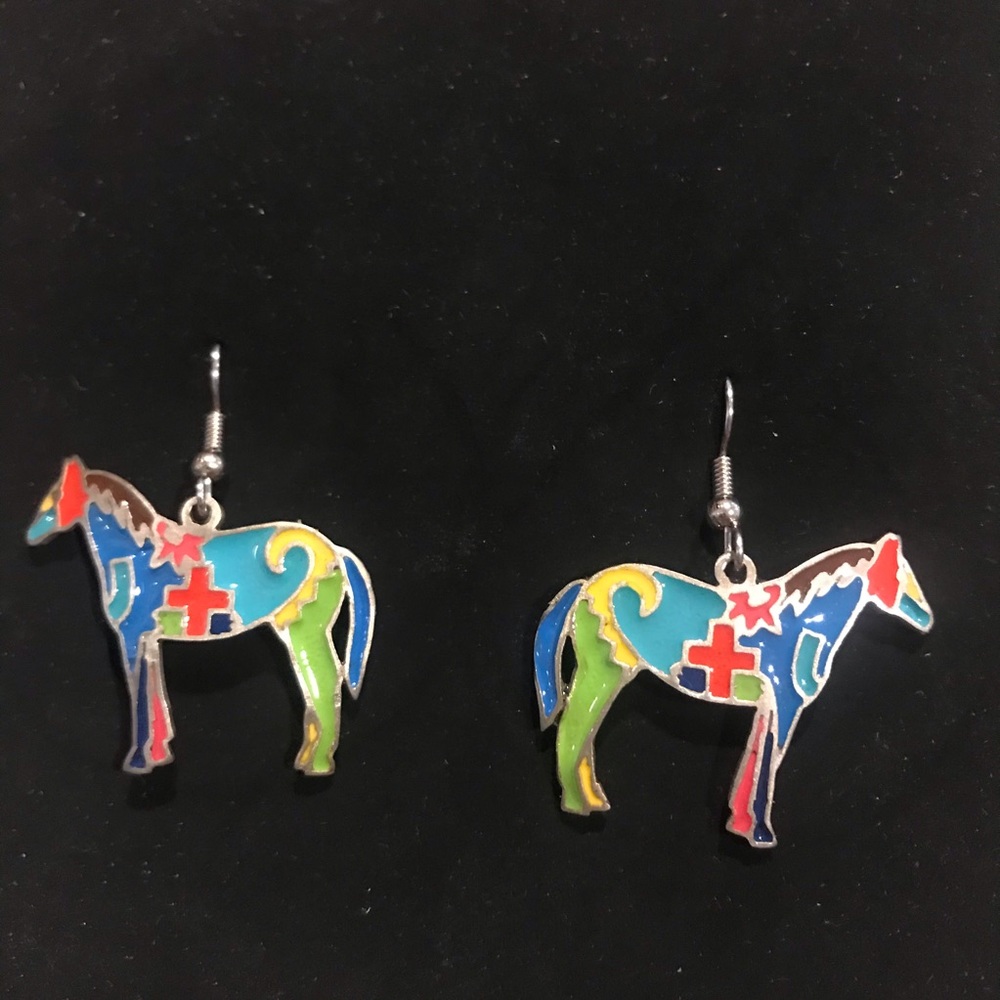 Augus Painted Horse earrings